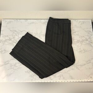 KC Spencer New York Dress Pants Womens 14 Black Stripe Business Casual Vtg​